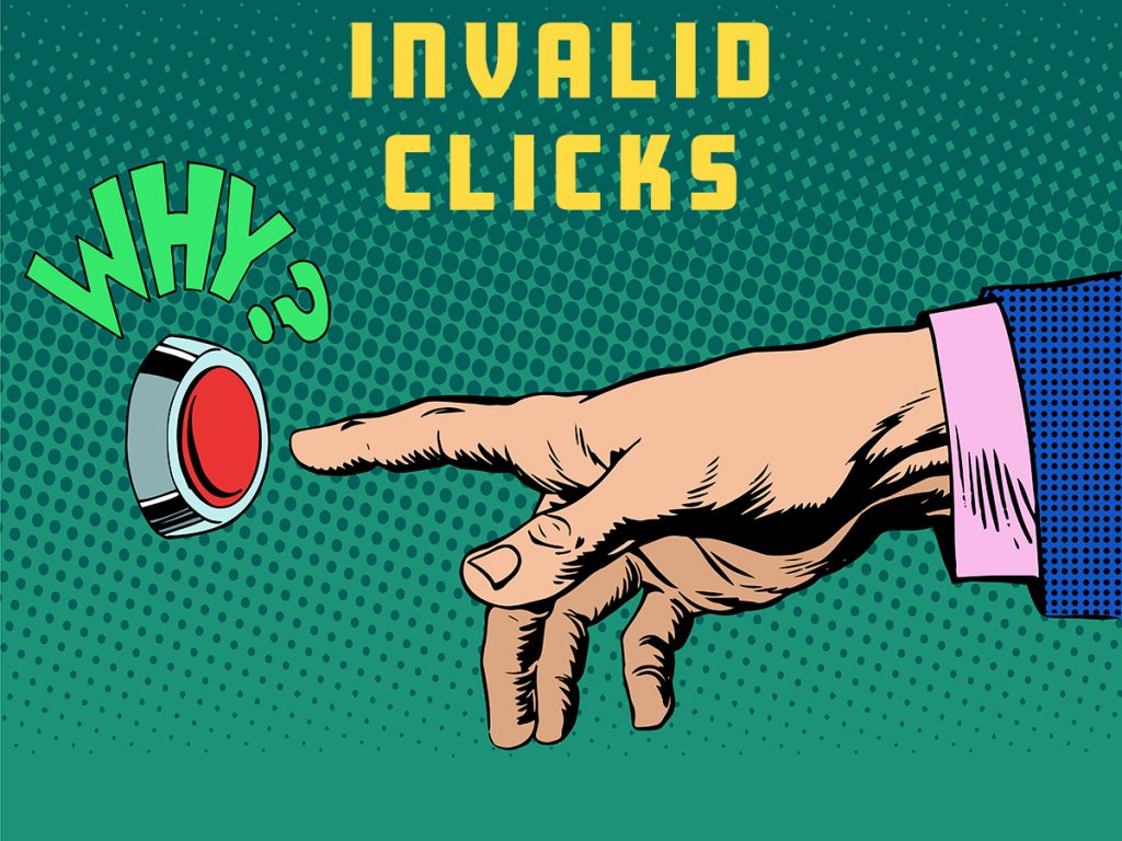 A hand creating an invalid click on a button