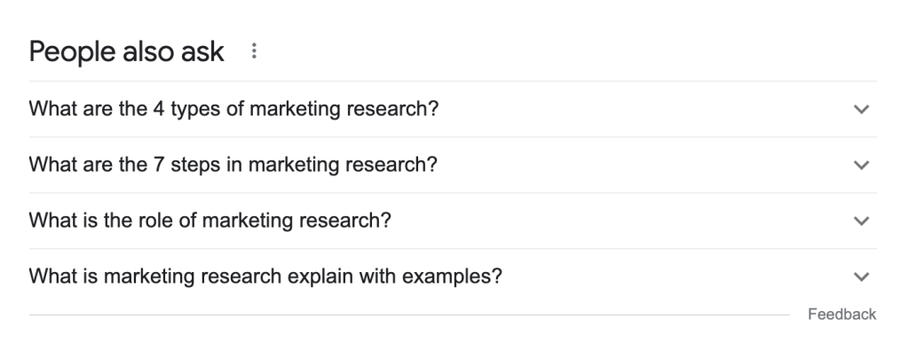 Use Google to research search queries