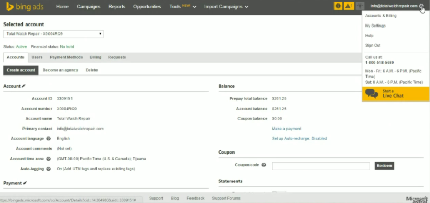 Connect Bing Ads to Google Analytics