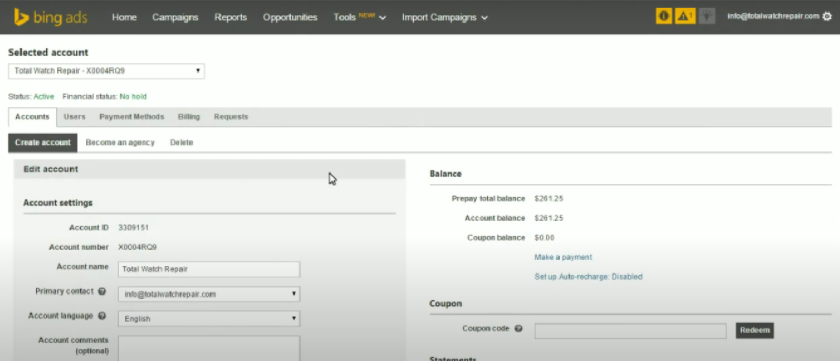 How to setup Bing Ads to Google Analytics