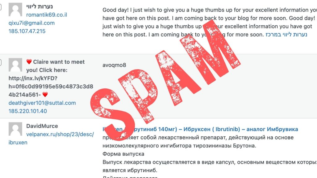 spam bots are more than just annoying on wordpress