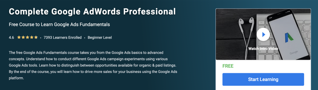 Skillup training for Google Ads professionals
