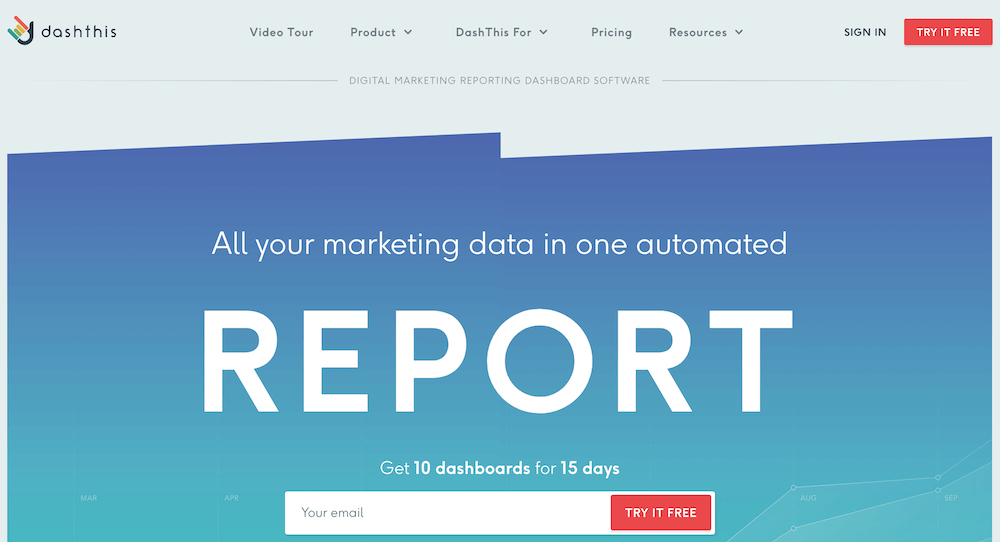 DashThis offers tons of marketing data including PPC reporting