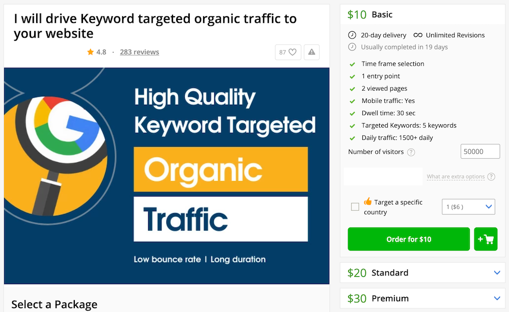 Buying fake traffic for ad fraud is easy and cheap