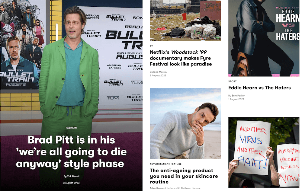 An example of a native ad on GQ.com